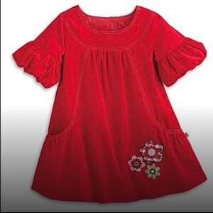 American Girl Bitty Baby Red Flower Dress NEW
